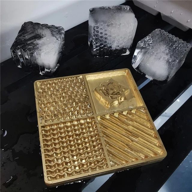 DINER WARES The Ice Kraft Plate (Brass) 12 mm dual side plate with pre-made 10 design plate & 1 bar logo custom made plate, 5000extra