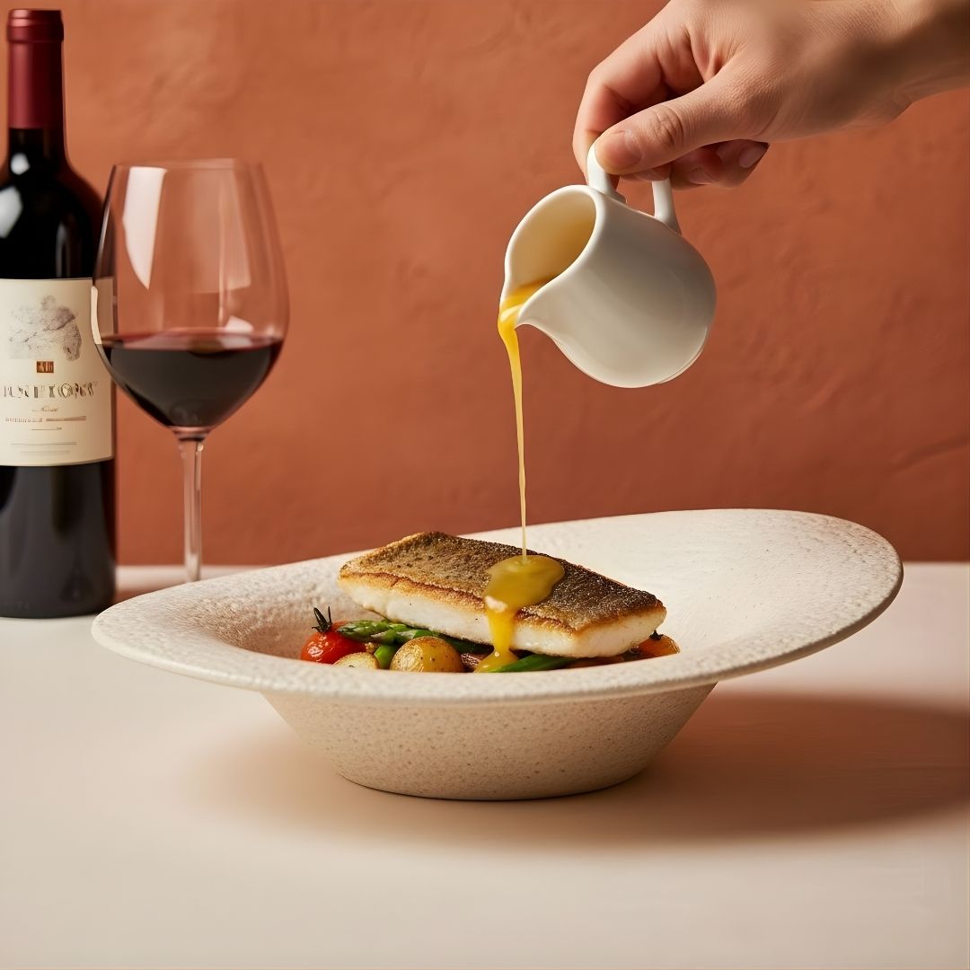 AURA Round Bowl Whitesand