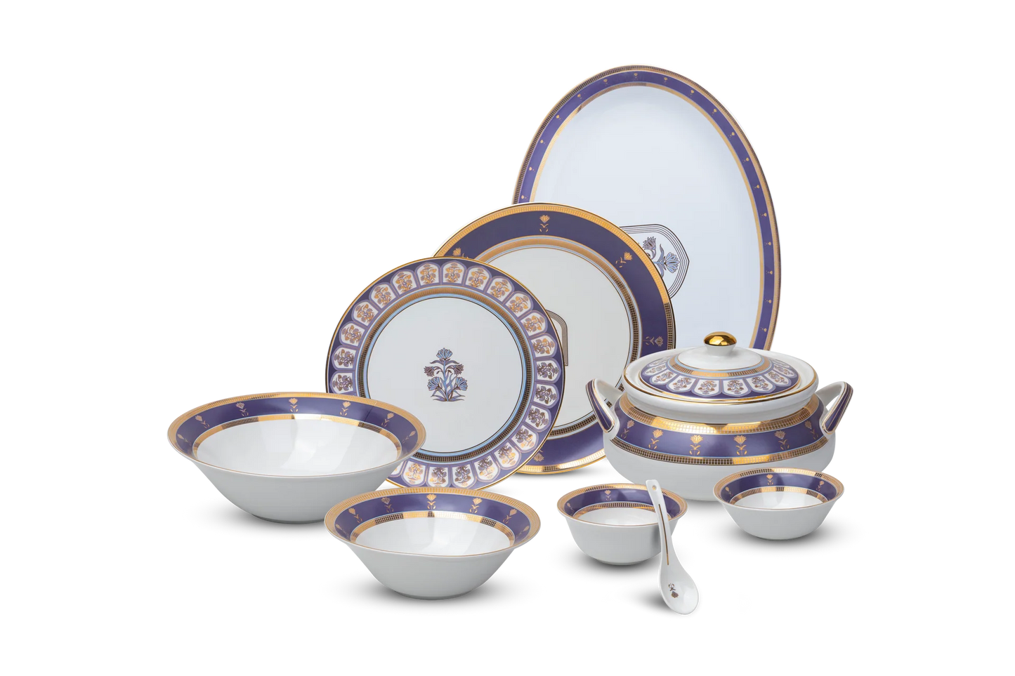 Neel Kamal Dinner Set – 45 Pcs