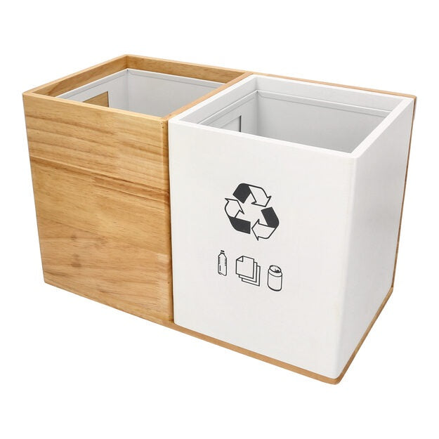 JVD Kaizen Rectangle Double Recycle Bin 8991230-V2