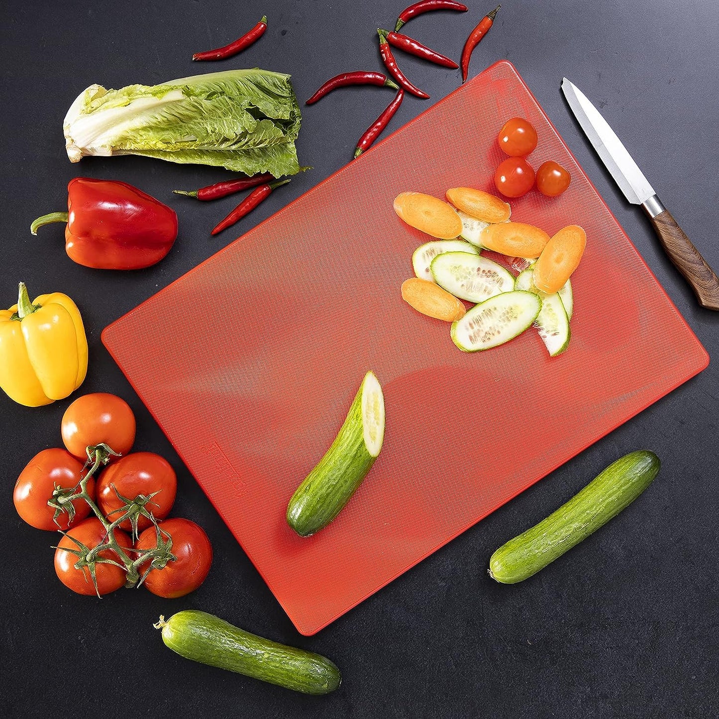 DINER WARES Chopping Board PP 12 x 18 x 0.8" - Red, Blue, Green, Yellow, White, Brown