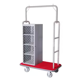 DINER WARES Luggage Cart with Laundry Rack