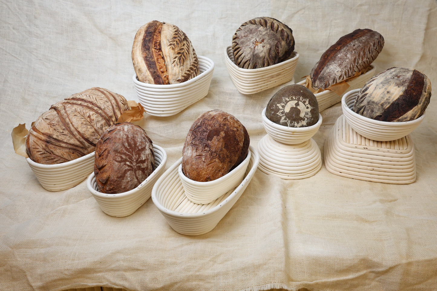 Diner Wares Rattan Oval Bread Proofing Basket