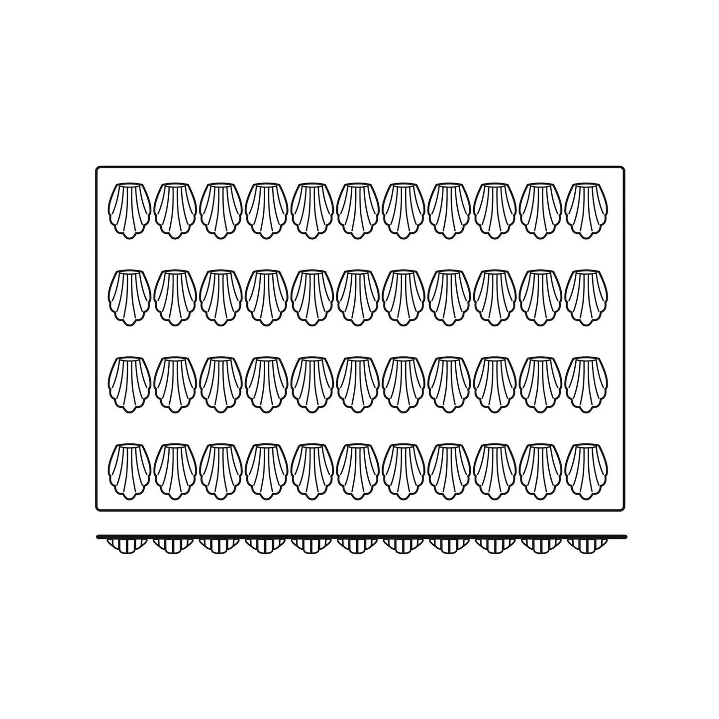 SILIKOMART Silicon Madeleine Mould SQ005