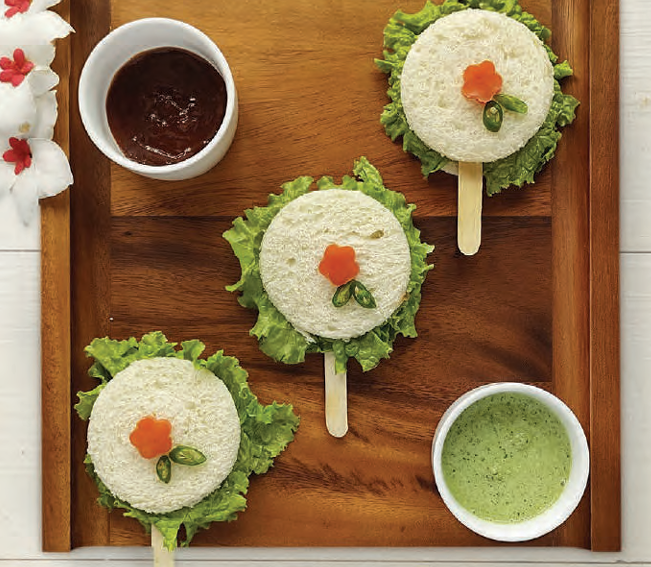 DINER WARES Acacia Wood Tray "L" Border 30 x 30 cms