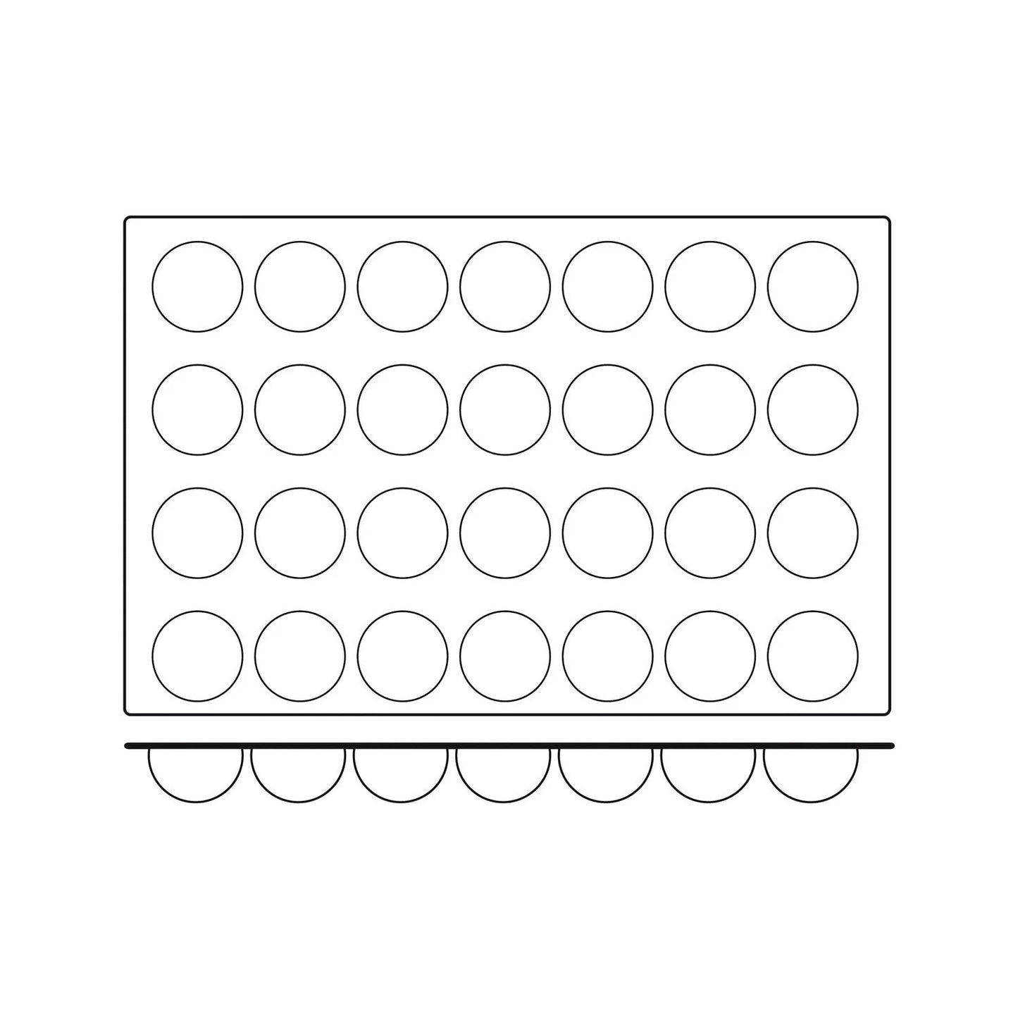 SILIKOMART Silicon Mould Half Sphere SQ003