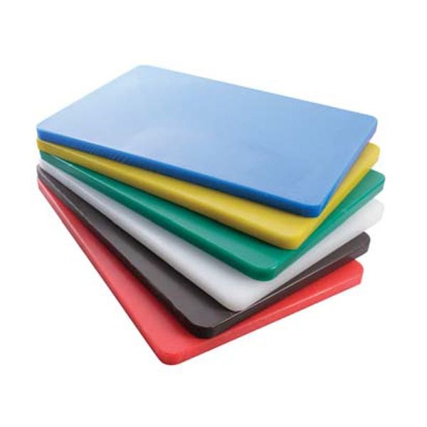 DINER WARES Chopping Board HDPE 18 x 24 x 1" - Red, Blue, Green, Yellow, White, Brown