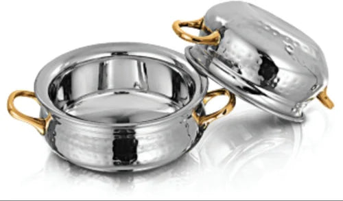 DW Handi Hammered SS with Weilded Brass Handle