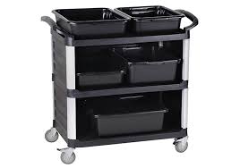 JIWINS Service Cart 2 Tier With Panel JW-SED