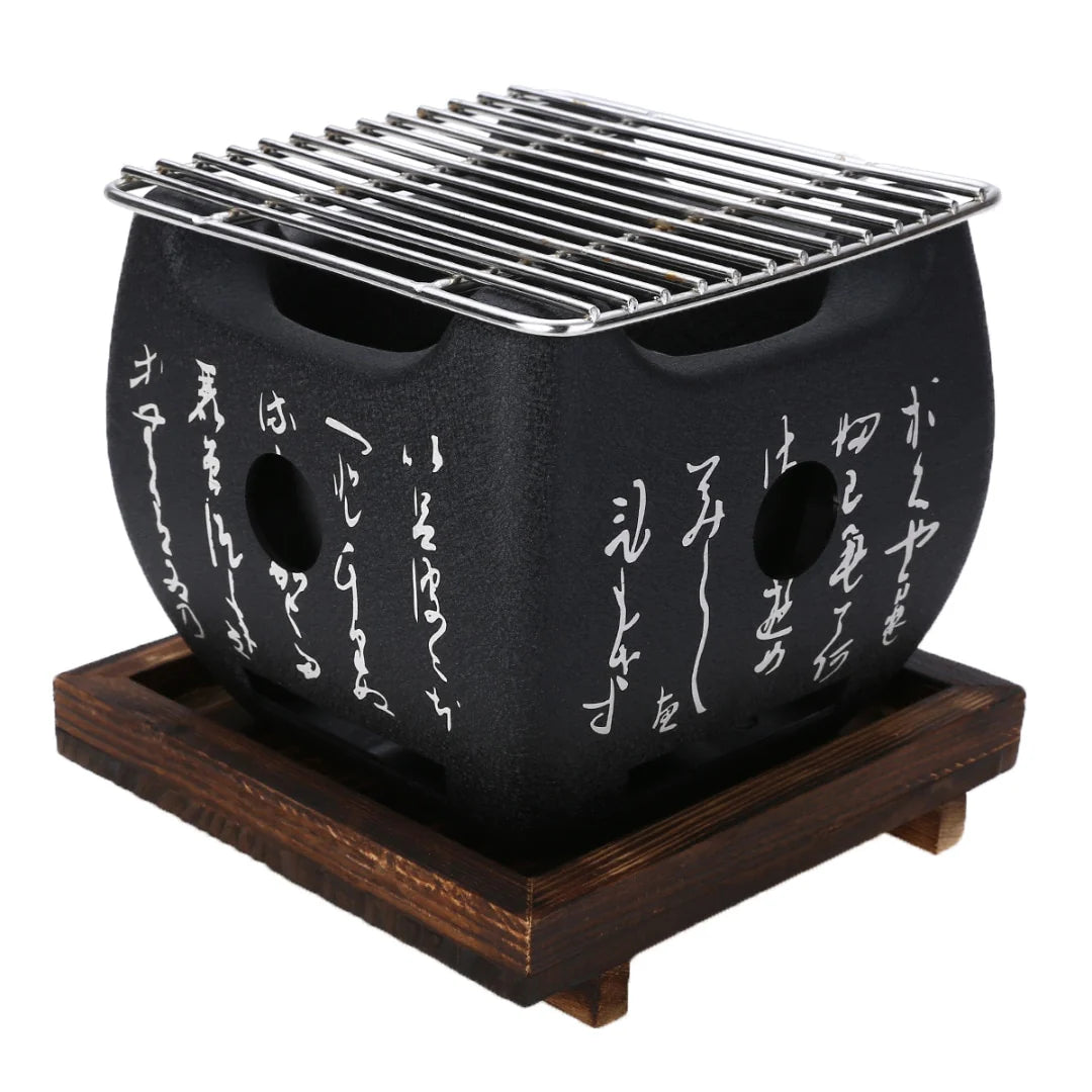 DINER WARES Bbq Japanese Hibachi Square Griller 12 x 12 x 11 cm