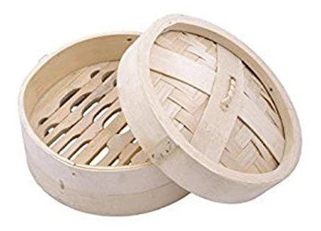 DINER WARES Dim Sum Basket Bamboo Round