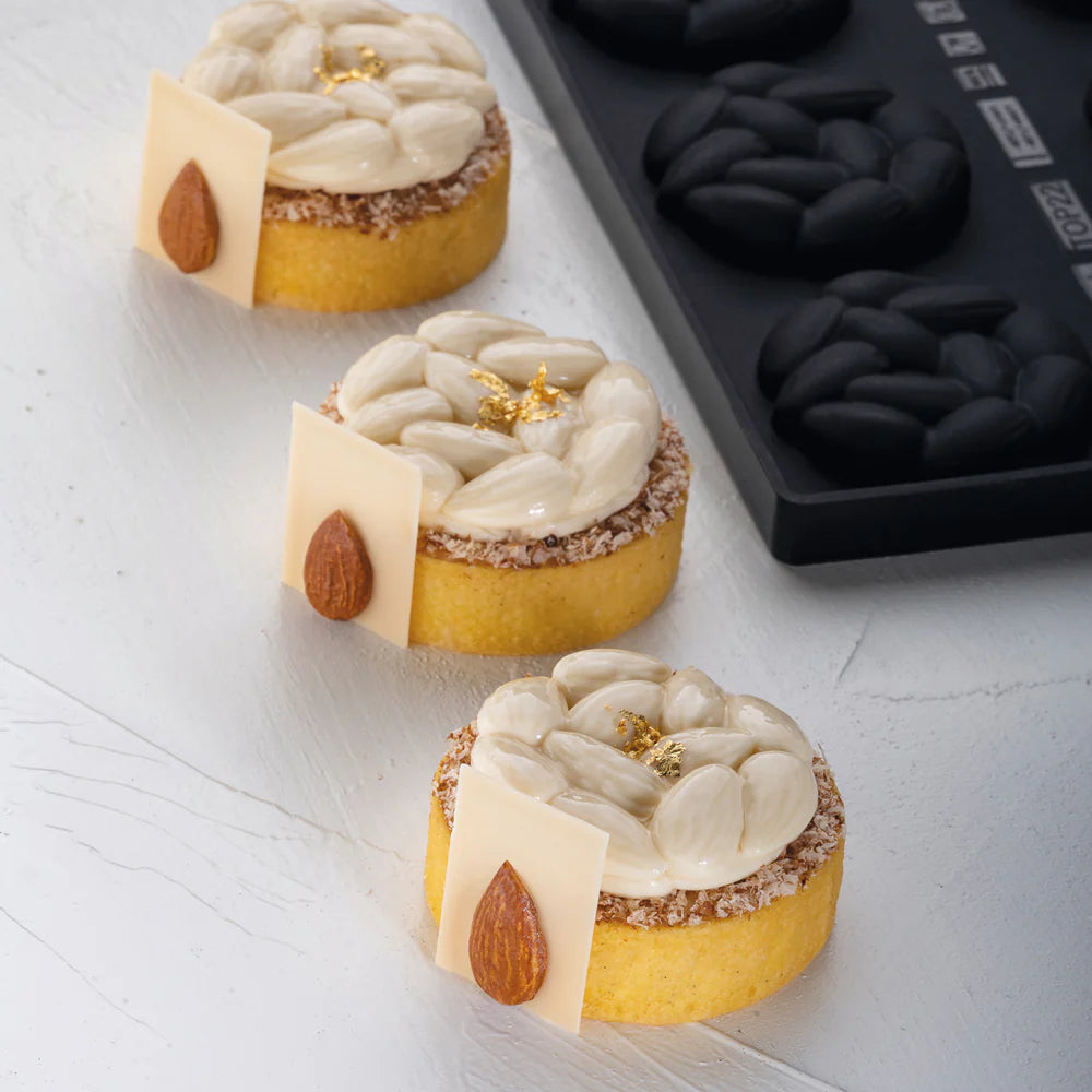 PAVONI Top Silicon Mould Mini Almond 28ml 8 Indents TOP22S