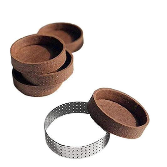 DINER WARES Cake Ring Round SS Perforated 12 x 5 cm