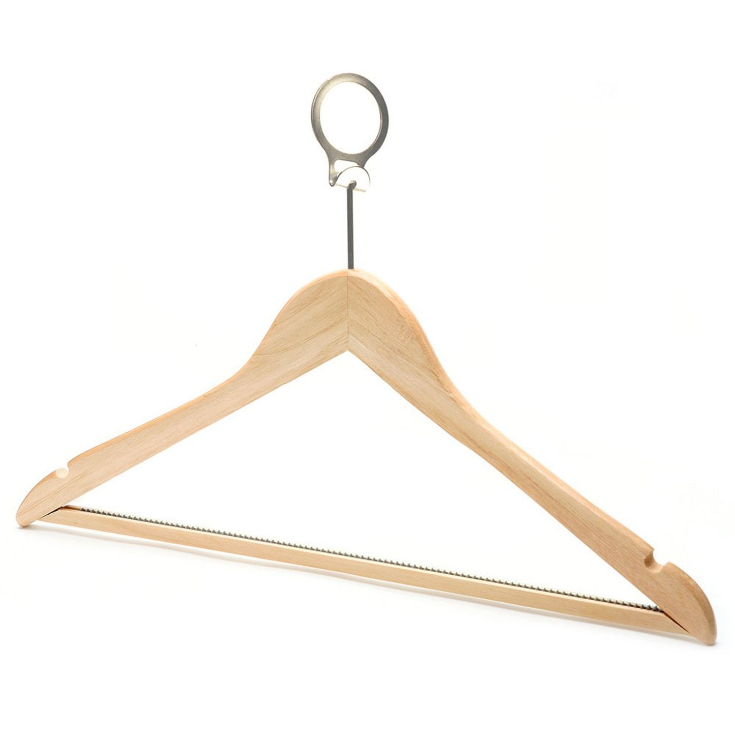 DINER WARES Wooden Anti Theft Hanger Natural color