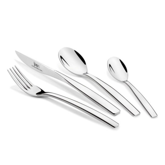 SHAPES Aura Design 18/10 Stainless Steel Cutlery – Mirror Finish | 6 mm Premium Heavy Gauge