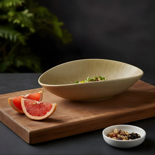 AURA Oval Deep Bowl Sage Mist