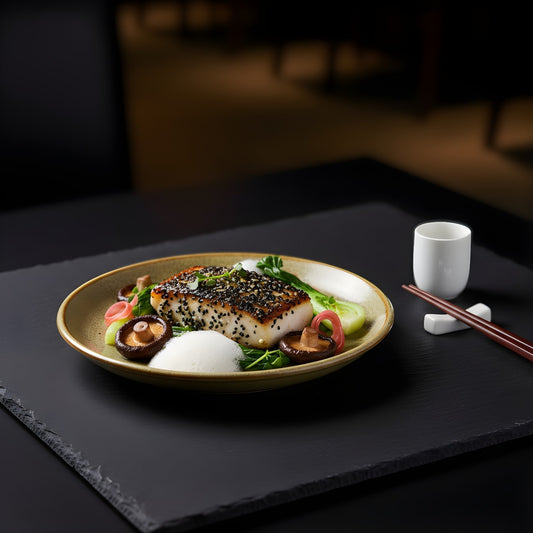 AURA Round Plate Sage Mist