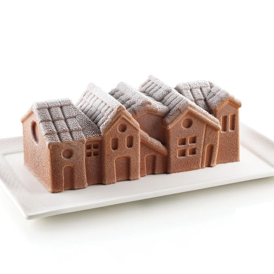 SILIKOMART Cake Mould Silicon Winter Village