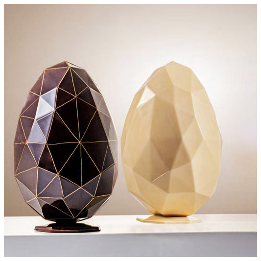 Martellato Diamond Egg Chocolate Mold – 2 Cavities