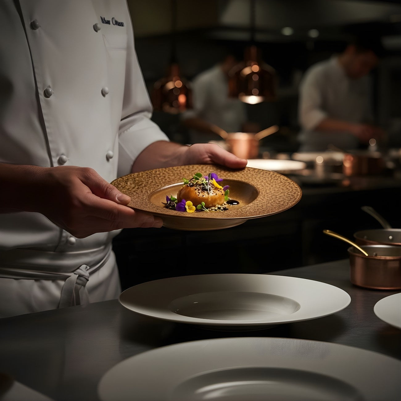 AURA Wave Rim Bowl Sablestone