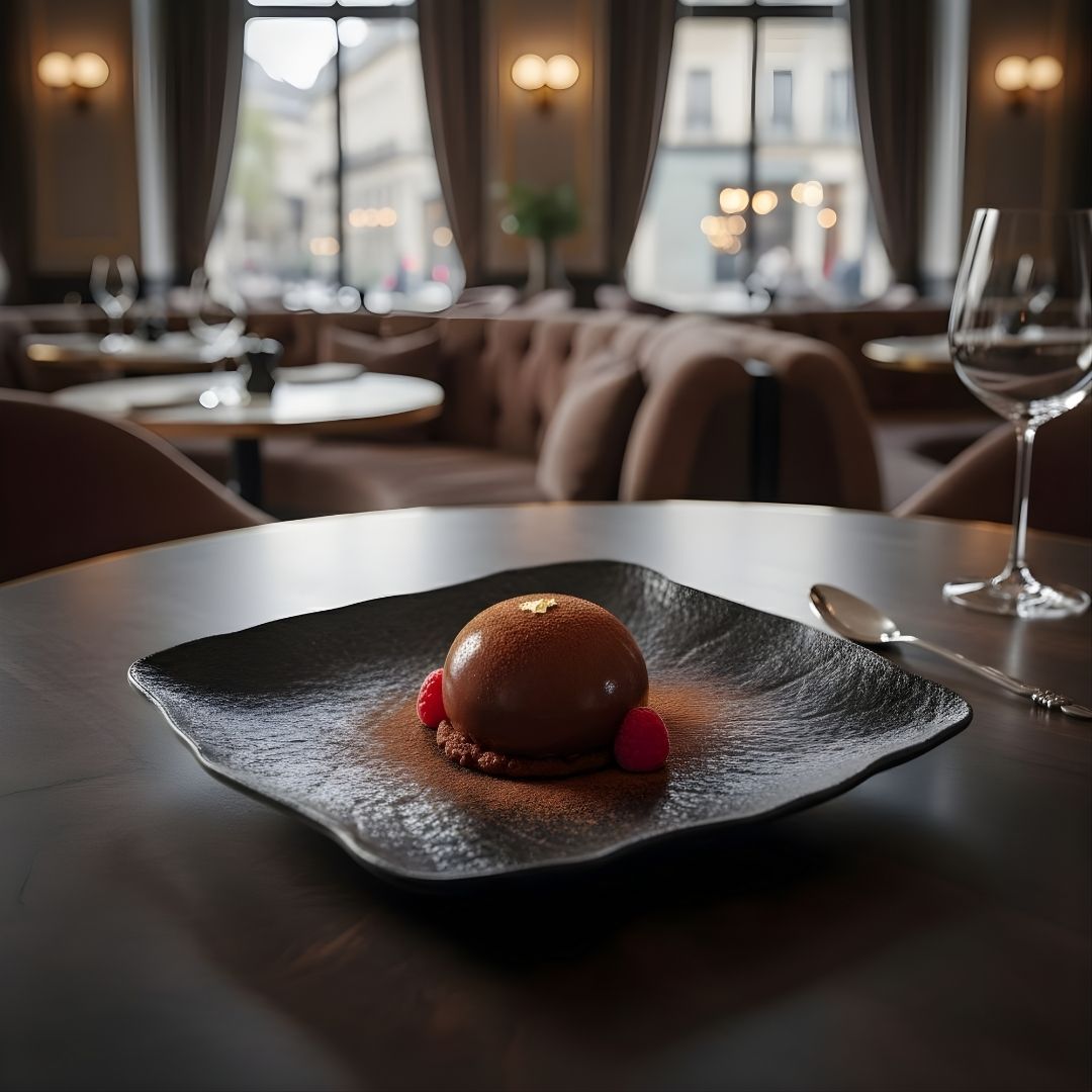 AURA Square Textured Small Plate Charcoal Black