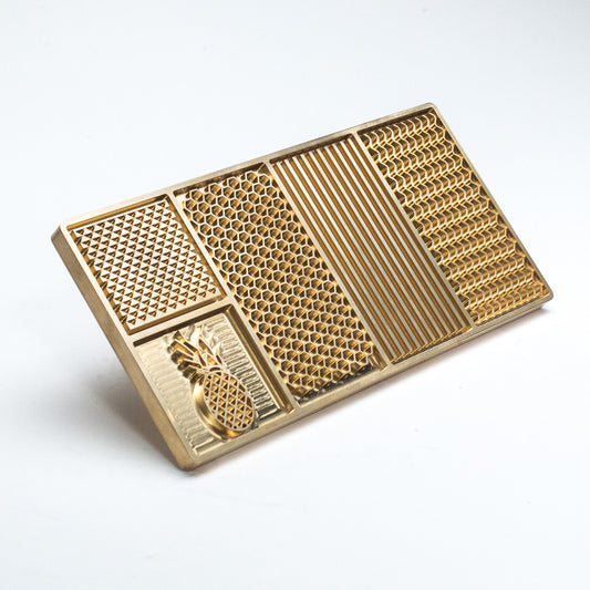 DINER WARES The Ice Kraft Plate (Brass) 9 x 4.5"