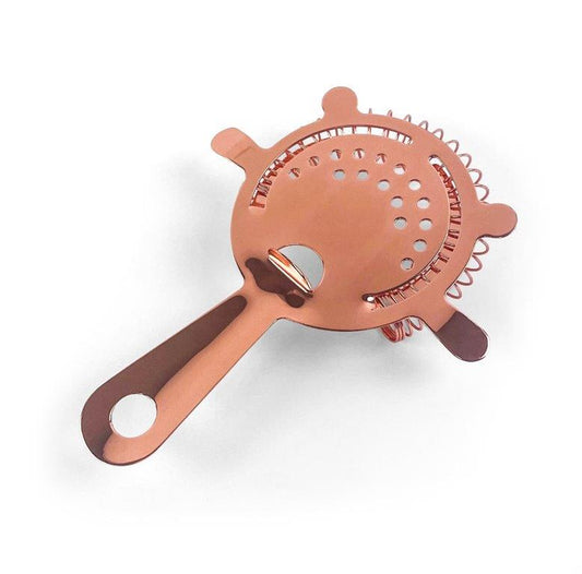 DINER WARES Bar Strainer 4 Prongs with Copper Plated