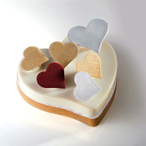 PAVONI Micro Perforated SS Heart Shaped Band XF25