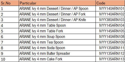 ARIANE Ivy Cutlery