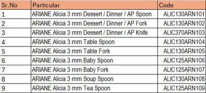 ARIANE Alicia Cutlery