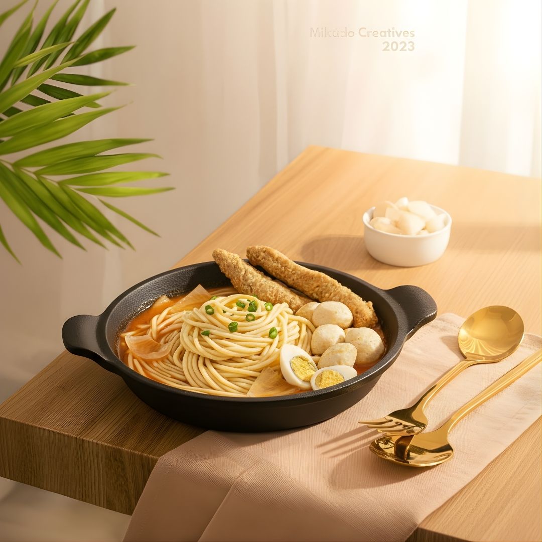 AURA Round Dish with Handle Charcoal Black