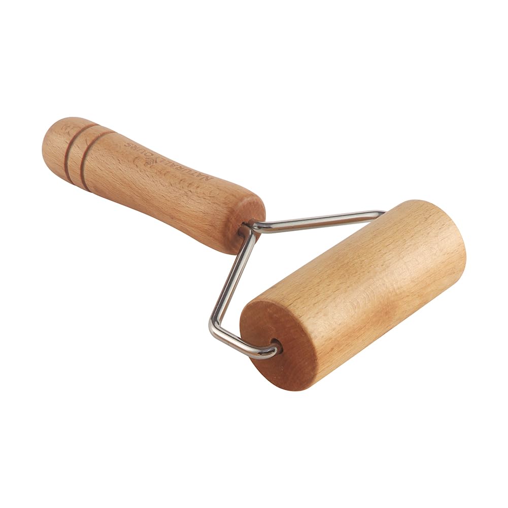 DINER WARES Acacia Wood Pizza Roller L-19 Cms x W-9.7 Cms