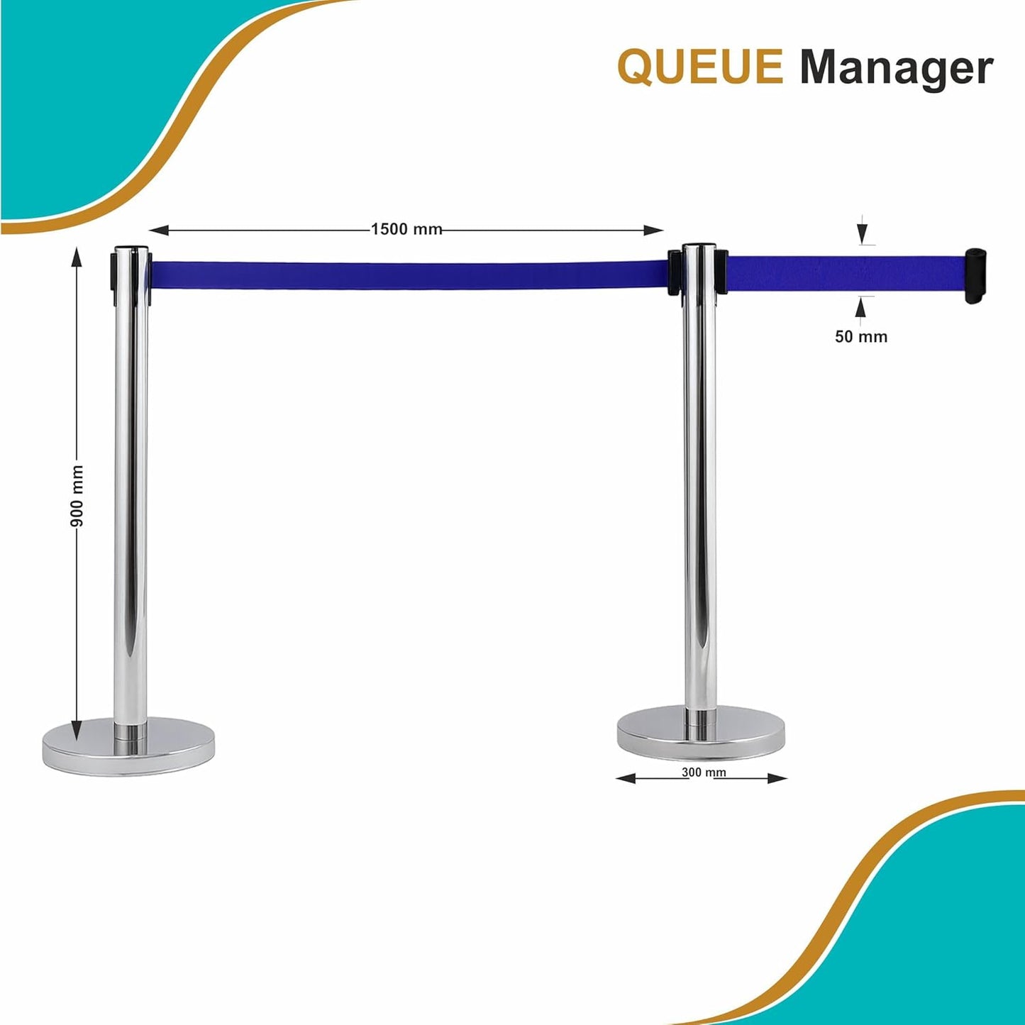 DW Q Manager Baracade Manager Stainless Steel Finish