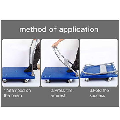 Diner Wares Platform Trolley PP with folding handle Load 450 kgs