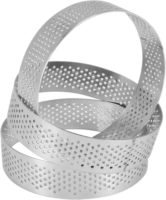 DINER WARES Cake Ring Round SS Perforated 22 x 5 cm