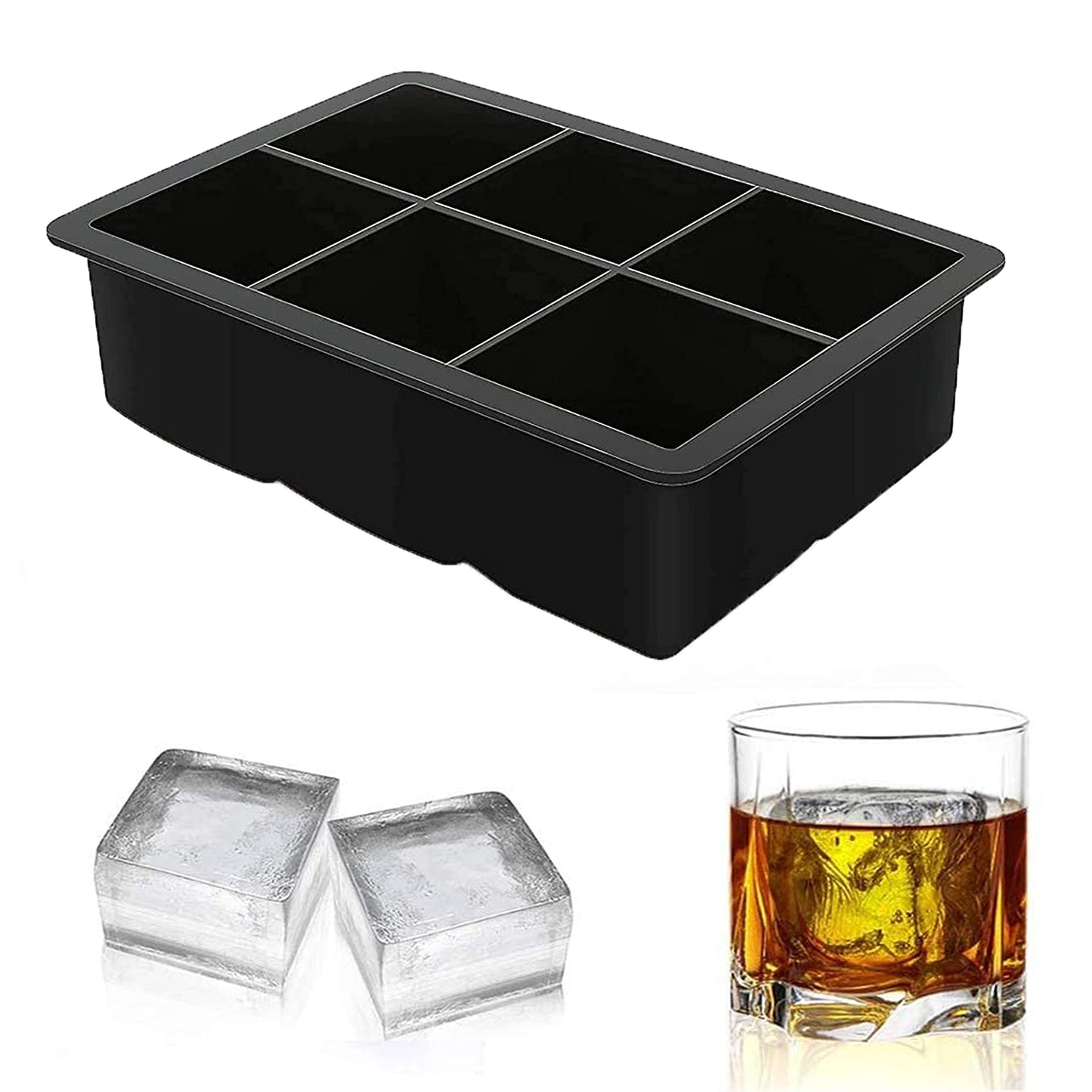 DINER WARES Ice Mold Silicon ( cube ) 6 Section