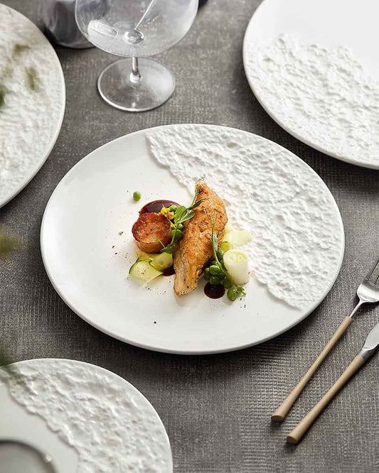 ROKA White Matt Canvas Plate 31 cm
