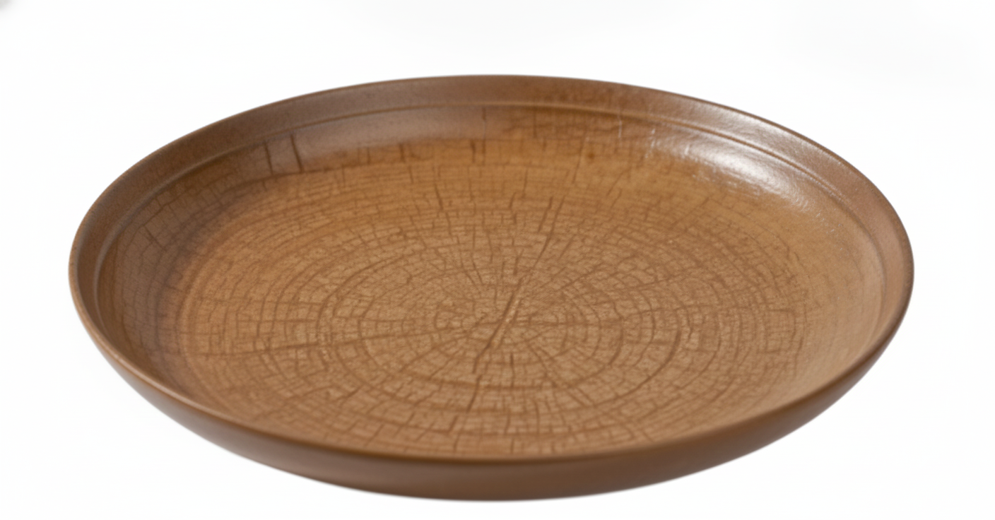 AURA Round Textured Shallow Plate
