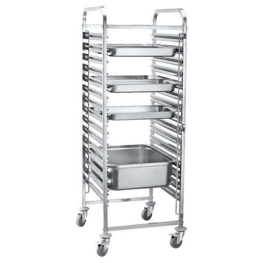 GN Pan Trolley 2/1 GN size 15 Tray