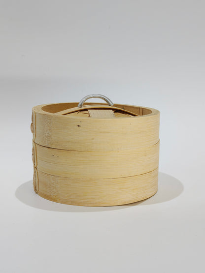 DINER WARES Dim Sum Basket with SS Ring 2 Layer + lid