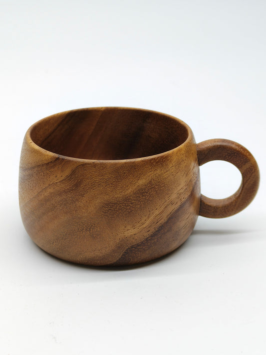 DINER WARES Acacia Wood Coffee Mug L-8.5 x H-5 Cms
