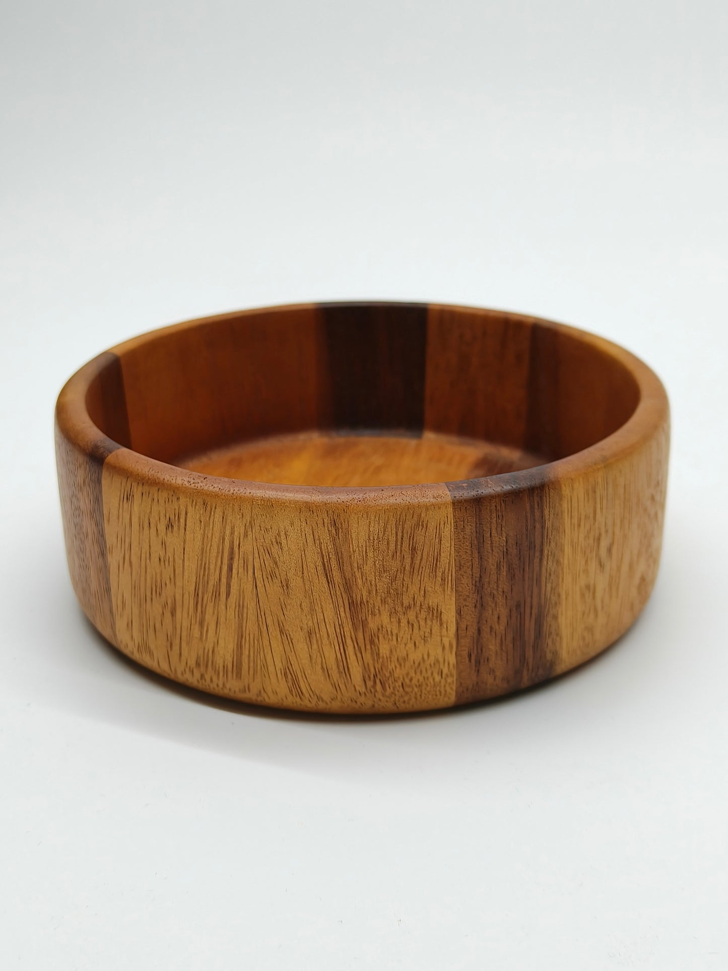 DINER WARES Acacia Wood Round Groove Bowl D-15 x H-5 Cms