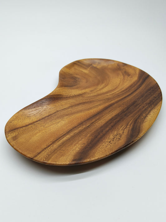DINER WARES Acacia Mango Shape Wooden Tray