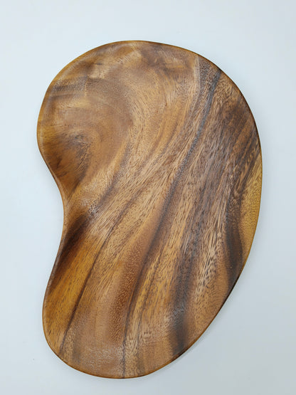 DINER WARES Acacia Mango Shape Wooden Tray