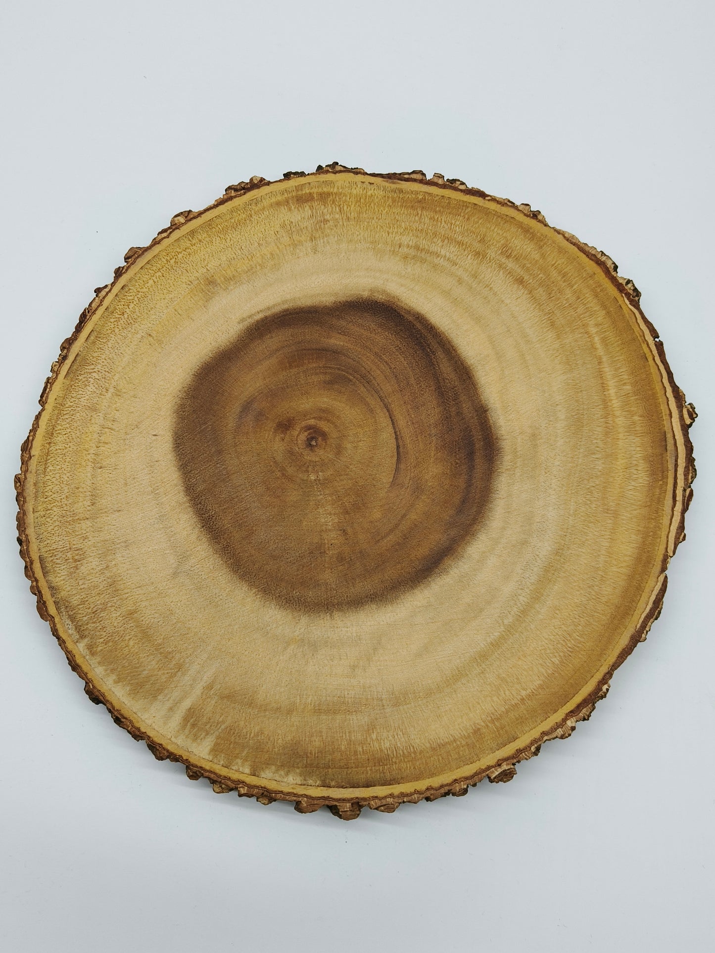 DINER WARES Acacia Wood Round Board Bark Edge D-24 x H-2 Cms