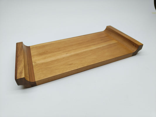 DINER WARES Acacia Wood Rectangular Tray "L" Border 31 x 15 cms