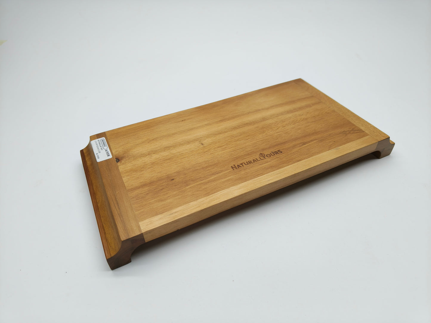 DINER WARES Acacia Wood Rectangular Tray "L" Border 31 x 15 cms