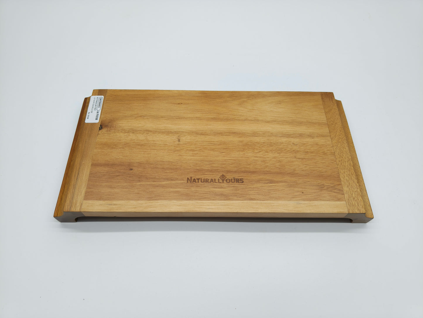 DINER WARES Acacia Wood Rectangular Tray "L" Border 31 x 15 cms