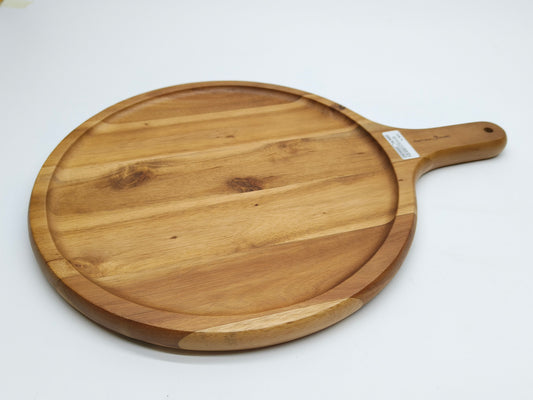 DINER WARES Acacia Pizza Wood Board with Handle