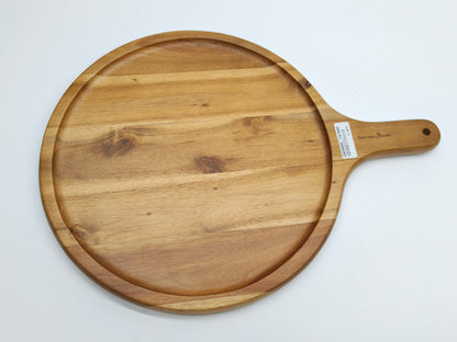 DINER WARES Acacia Pizza Wood Board with Handle